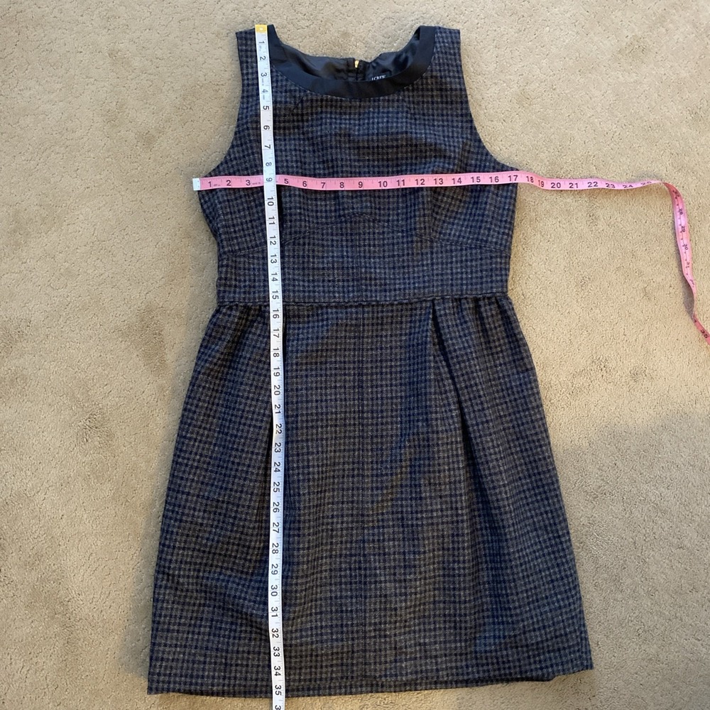 J. CREW 100% WOOL‎ SLEEVELESS PLEATED LINED ROMPER DRESS SIZE 10 - Picture 11 of 16
